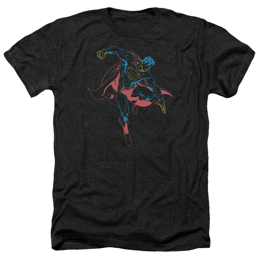 Superman Neon Superman - Men's Heather T-Shirt Men's Heather T-Shirt Superman   