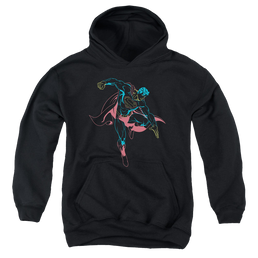 Superman Neon Superman - Youth Hoodie Youth Hoodie (Ages 8-12) Superman   