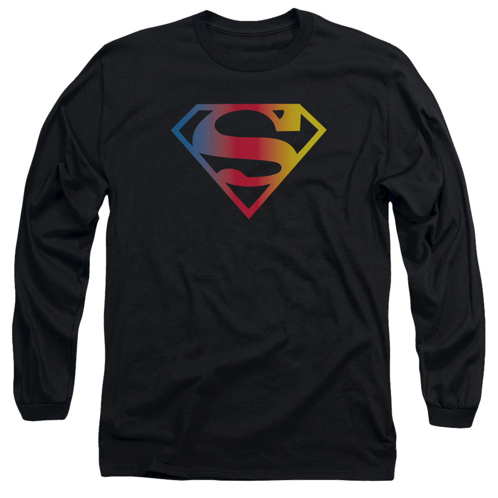 Superman Gradient Superman Logo - Men's Long Sleeve T-Shirt Men's Long Sleeve T-Shirt Superman   