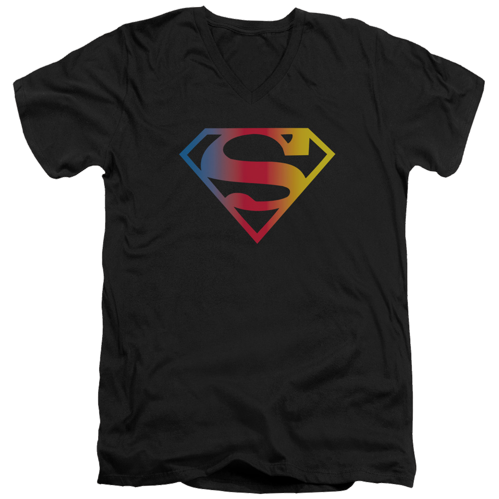 Superman Gradient Superman Logo - Men's V-Neck T-Shirt Men's V-Neck T-Shirt Superman   