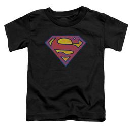 Superman Sm Neon Distress Logo - Toddler T-Shirt Toddler T-Shirt Superman   