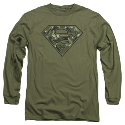 Superman Super Camo - Men's Long Sleeve T-Shirt Men's Long Sleeve T-Shirt Superman   