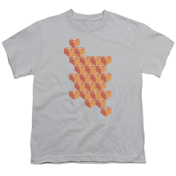 Superman Geo Blocks - Youth T-Shirt Youth T-Shirt (Ages 8-12) Superman   
