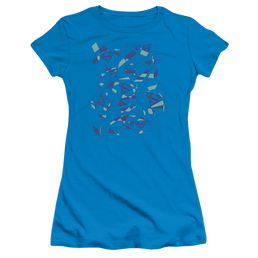 Superman Geo Scribbles - Juniors T-Shirt Juniors T-Shirt Superman   