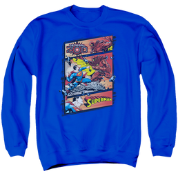 Superman Superman Vs Zod - Men's Crewneck Sweatshirt Men's Crewneck Sweatshirt Superman   