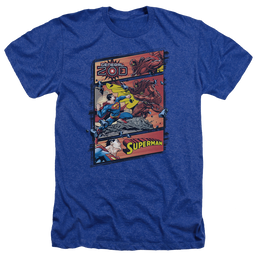 Superman Superman Vs Zod - Men's Heather T-Shirt Men's Heather T-Shirt Superman   