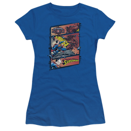 Superman Superman Vs Zod - Juniors T-Shirt Juniors T-Shirt Superman   