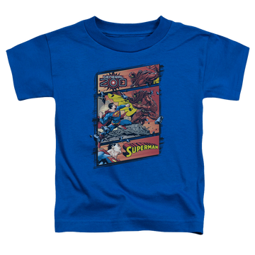 Royal kid's t-shirt for ages 4 to 7 with Superman Vs Zod graphic