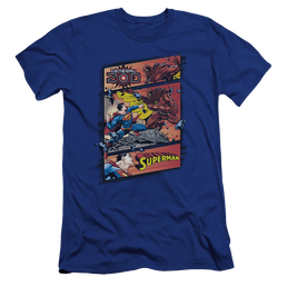 Superman Superman Vs Zod - Men's Premium Slim Fit T-Shirt Men's Premium Slim Fit T-Shirt Superman   