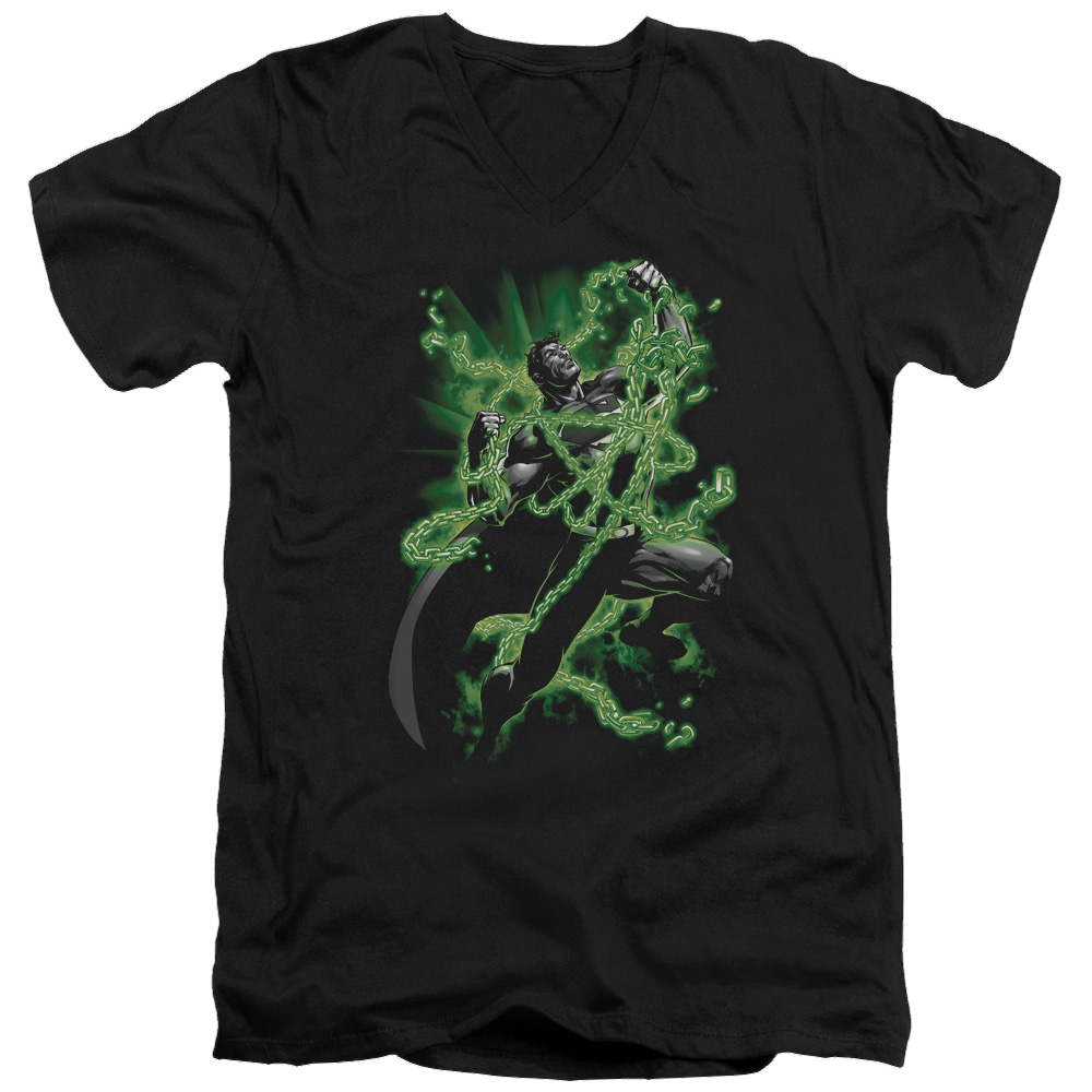 Superman Kryptonite Chains - Men's V-Neck T-Shirt Men's V-Neck T-Shirt Superman   