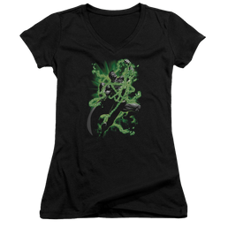 Superman Kryptonite Chains - Juniors V-Neck T-Shirt Juniors V-Neck T-Shirt Superman   