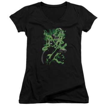 Superman Kryptonite Chains - Juniors V-Neck T-Shirt Juniors V-Neck T-Shirt Superman   