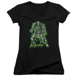 Superman Kryptonite Powered - Juniors V-Neck T-Shirt Juniors V-Neck T-Shirt Superman   