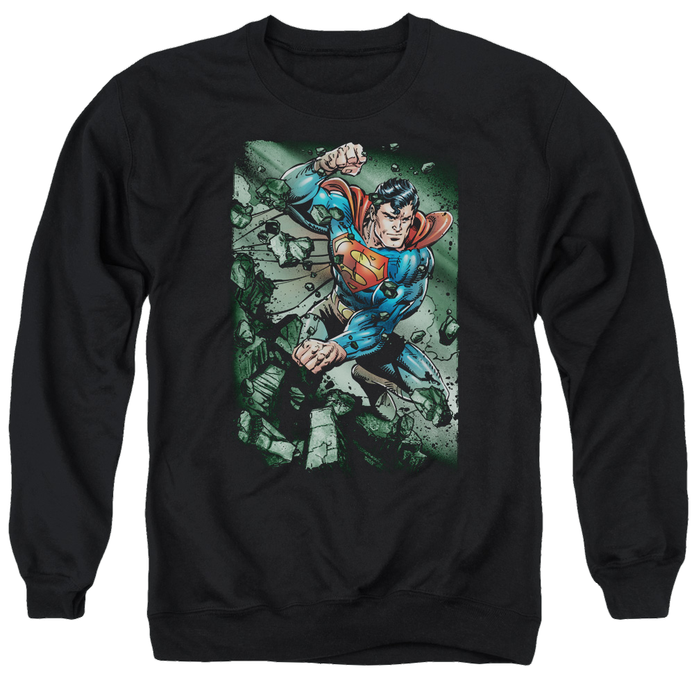 Superman Indestructible - Men's Crewneck Sweatshirt Men's Crewneck Sweatshirt Superman   