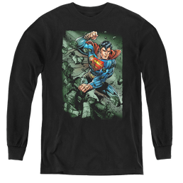 Superman Indestructible - Youth Long Sleeve T-Shirt Youth Long Sleeve T-Shirt Superman   