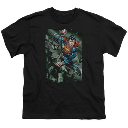Superman Indestructible - Youth T-Shirt Youth T-Shirt (Ages 8-12) Superman   