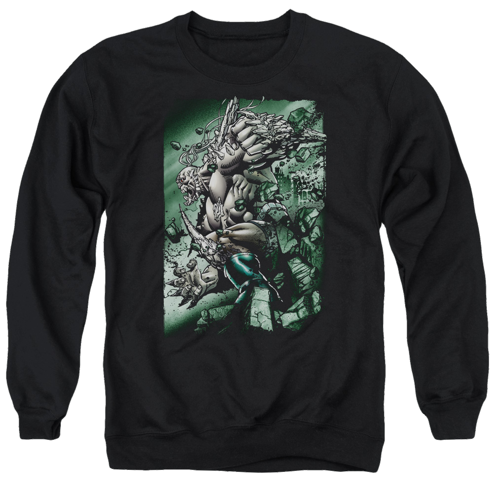 Superman Doomsday Destruction - Men's Crewneck Sweatshirt Men's Crewneck Sweatshirt Superman   