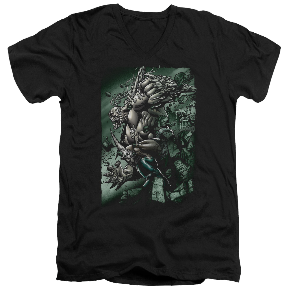 Superman Doomsday Destruction - Men's V-Neck T-Shirt Men's V-Neck T-Shirt Superman   