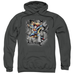Superman Break On Through - Pullover Hoodie Pullover Hoodie Superman   