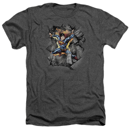 Superman Break On Through - Men's Heather T-Shirt Men's Heather T-Shirt Superman   