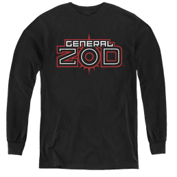 Superman Zod Logo - Youth Long Sleeve T-Shirt Youth Long Sleeve T-Shirt Superman   