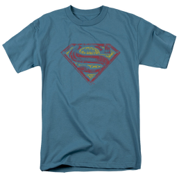 Superman S Shield Rough - Men's Regular Fit T-Shirt Men's Regular Fit T-Shirt Superman   