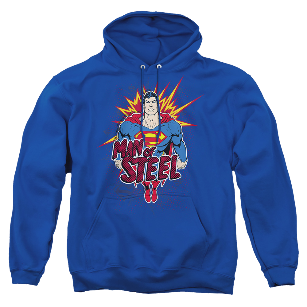 Superman Steel Pop - Pullover Hoodie Pullover Hoodie Superman   