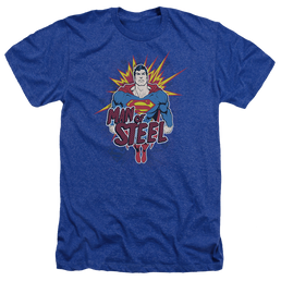 Superman Steel Pop - Men's Heather T-Shirt Men's Heather T-Shirt Superman   