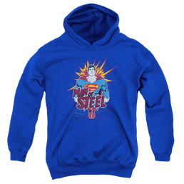 Superman Steel Pop - Youth Hoodie Youth Hoodie (Ages 8-12) Superman   
