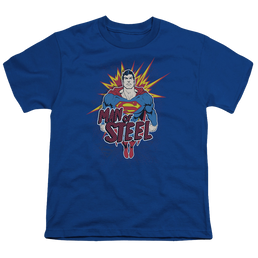 Superman Steel Pop - Youth T-Shirt Youth T-Shirt (Ages 8-12) Superman   