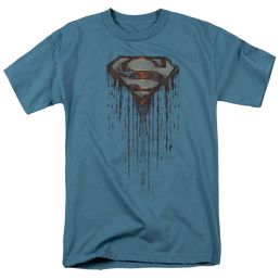 Superman Shield Drip - Men's Regular Fit T-Shirt Men's Regular Fit T-Shirt Superman   