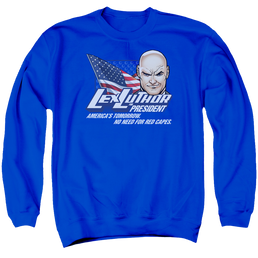 Superman Lex For President - Men's Crewneck Sweatshirt Men's Crewneck Sweatshirt Superman   