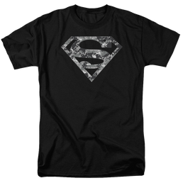 Superman Urban Camo Shield - Men's Regular Fit T-Shirt Men's Regular Fit T-Shirt Superman   