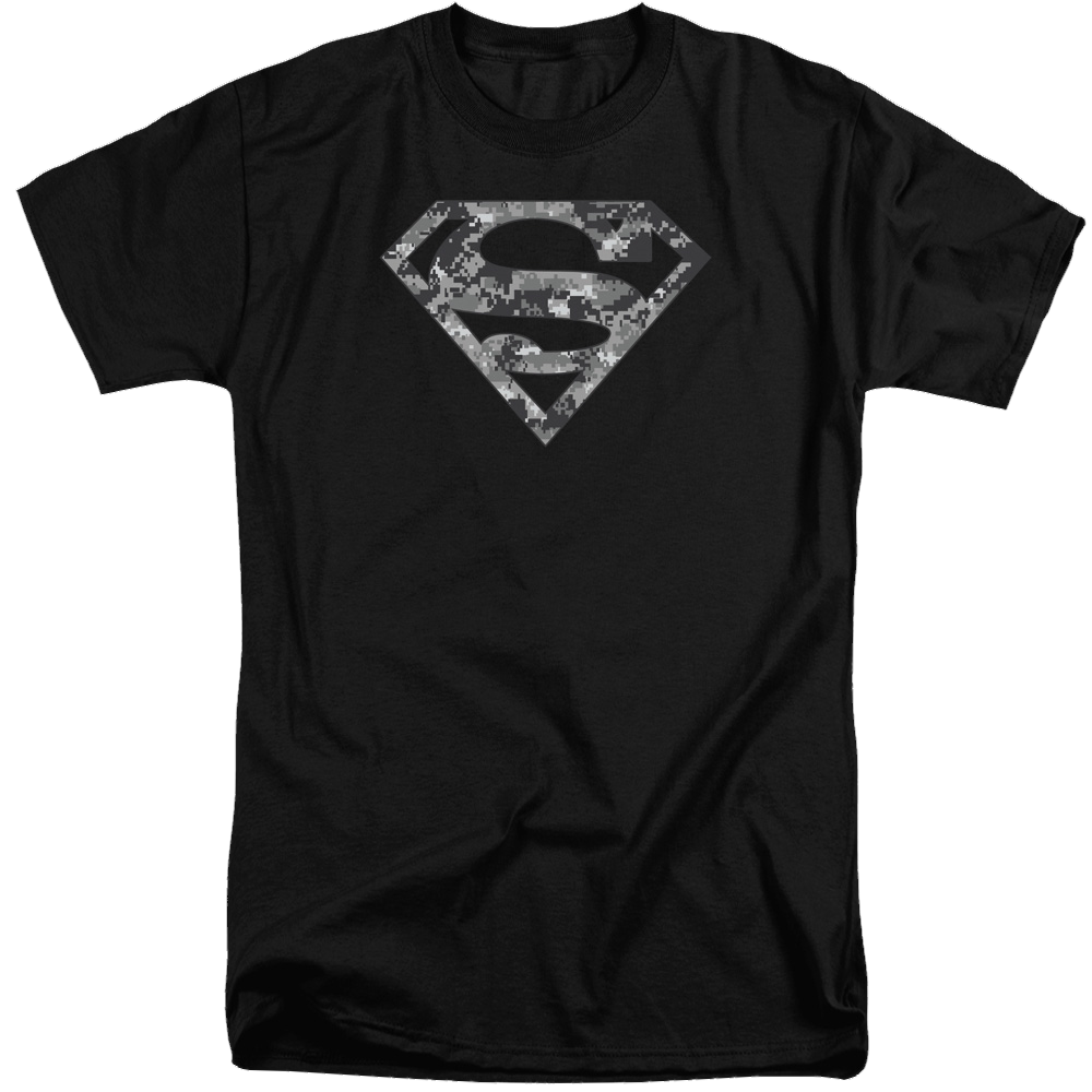Superman Urban Camo Shield - Men's Tall Fit T-Shirt Men's Tall Fit T-Shirt Superman   