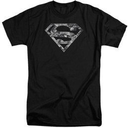 Superman Urban Camo Shield - Men's Tall Fit T-Shirt Men's Tall Fit T-Shirt Superman   