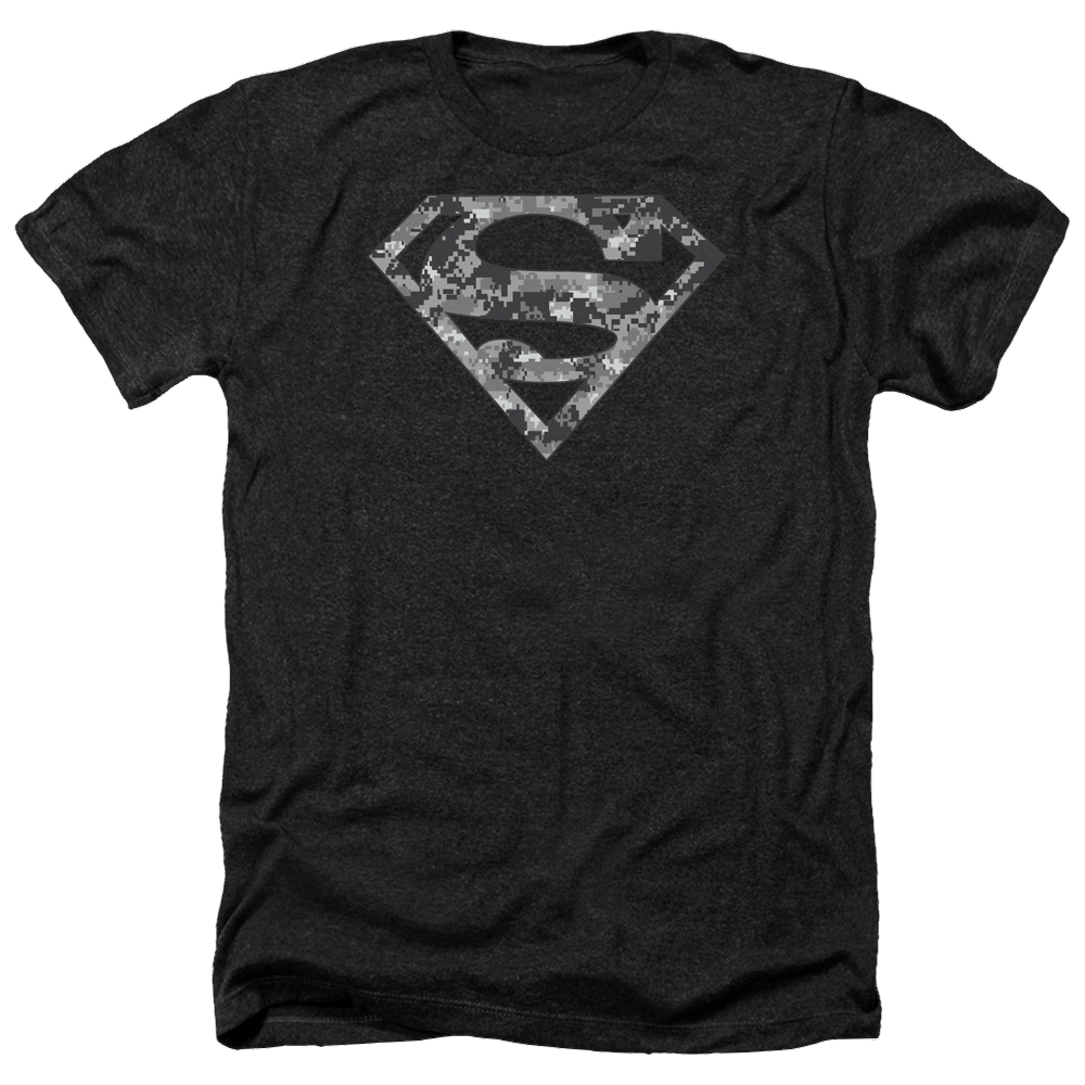 Superman Urban Camo Shield - Men's Heather T-Shirt Men's Heather T-Shirt Superman   