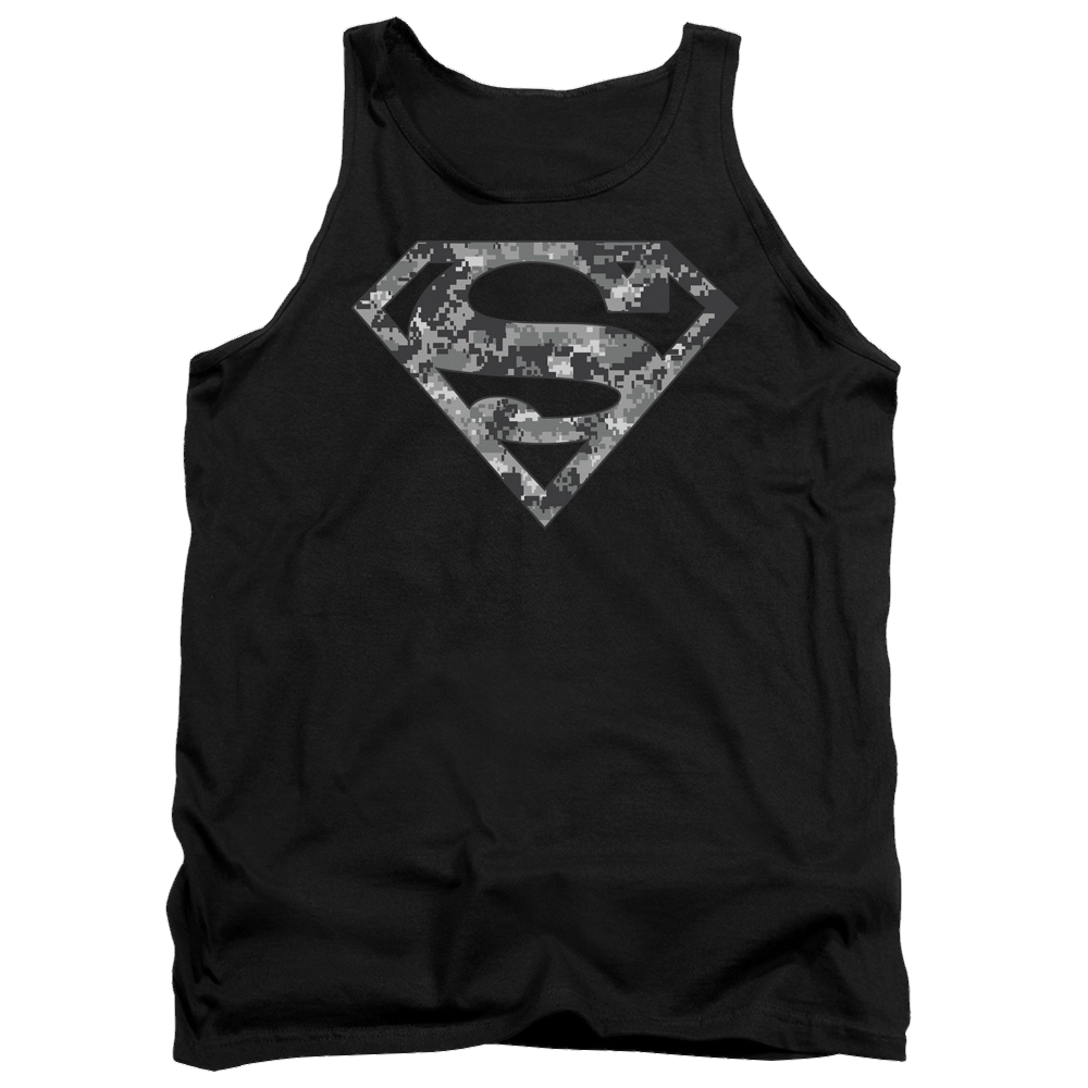 Superman Urban Camo Shield - Men's Tank Top Men's Tank Superman   