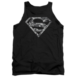 Superman Urban Camo Shield - Men's Tank Top Men's Tank Superman   