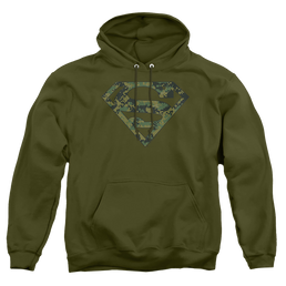 Superman Marine Camo Shield - Pullover Hoodie Pullover Hoodie Superman   