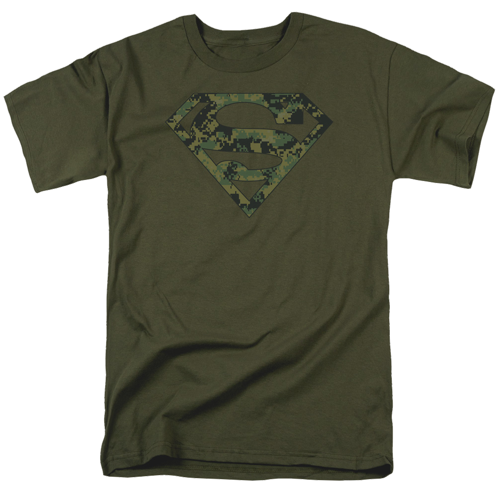 Superman Marine Camo Shield - Men's Regular Fit T-Shirt Men's Regular Fit T-Shirt Superman   
