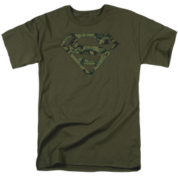 Superman Marine Camo Shield - Men's Regular Fit T-Shirt Men's Regular Fit T-Shirt Superman   