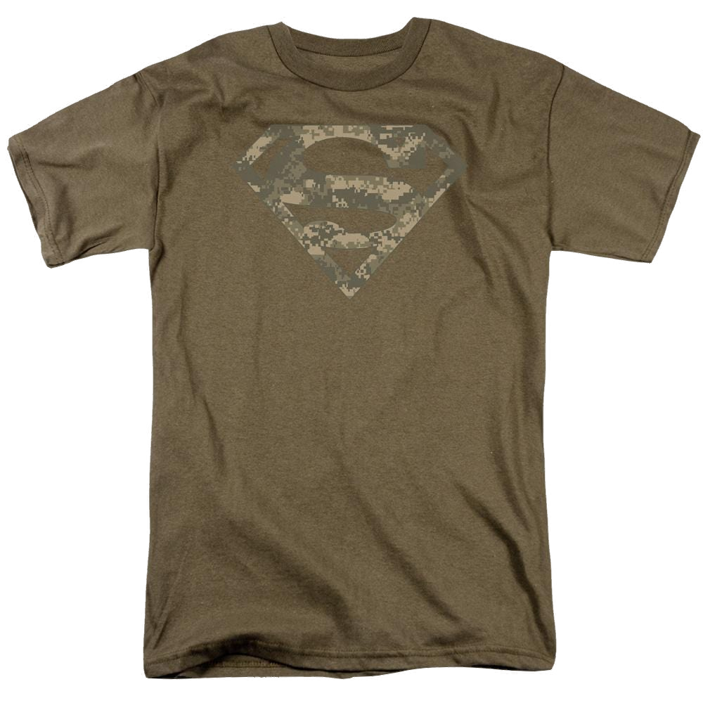 Superman Army Camo Shield - Men's Regular Fit T-Shirt Men's Regular Fit T-Shirt Superman   