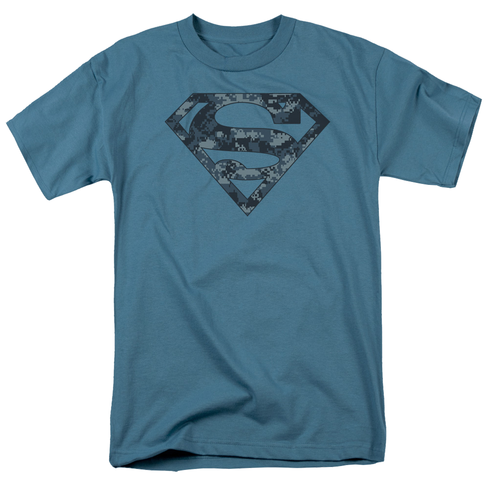 Superman Navy Camo Shield - Men's Regular Fit T-Shirt Men's Regular Fit T-Shirt Superman   