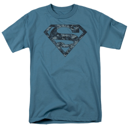 Superman Navy Camo Shield - Men's Regular Fit T-Shirt Men's Regular Fit T-Shirt Superman   