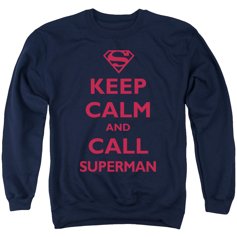 Superman Call Superman - Men's Crewneck Sweatshirt Men's Crewneck Sweatshirt Superman   