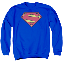 Superman New 52 Shield - Men's Crewneck Sweatshirt Men's Crewneck Sweatshirt Superman   