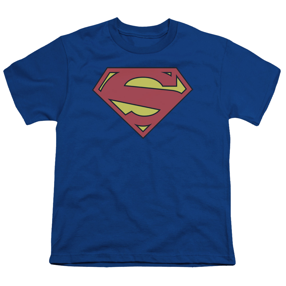 Superman New 52 Shield - Youth T-Shirt Youth T-Shirt (Ages 8-12) Superman   