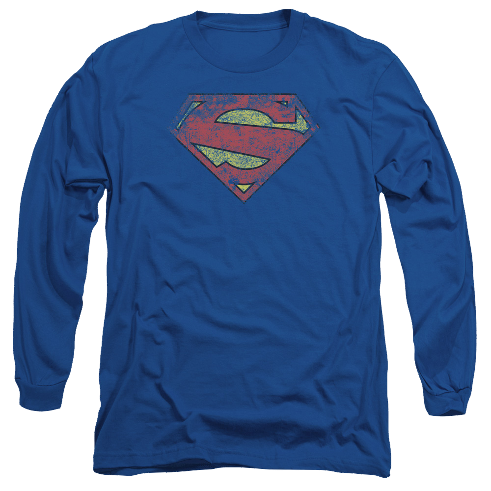 Superman New 52 Shield - Men's Long Sleeve T-Shirt Men's Long Sleeve T-Shirt Superman   