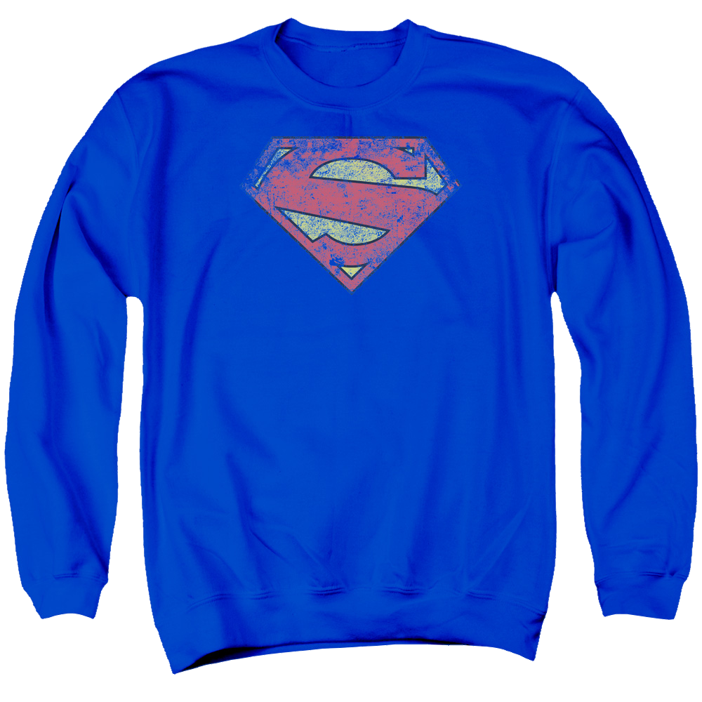 Superman New 52 Shield - Men's Crewneck Sweatshirt Men's Crewneck Sweatshirt Superman   