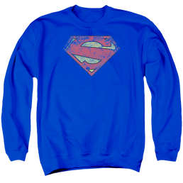 Superman New 52 Shield - Men's Crewneck Sweatshirt Men's Crewneck Sweatshirt Superman   